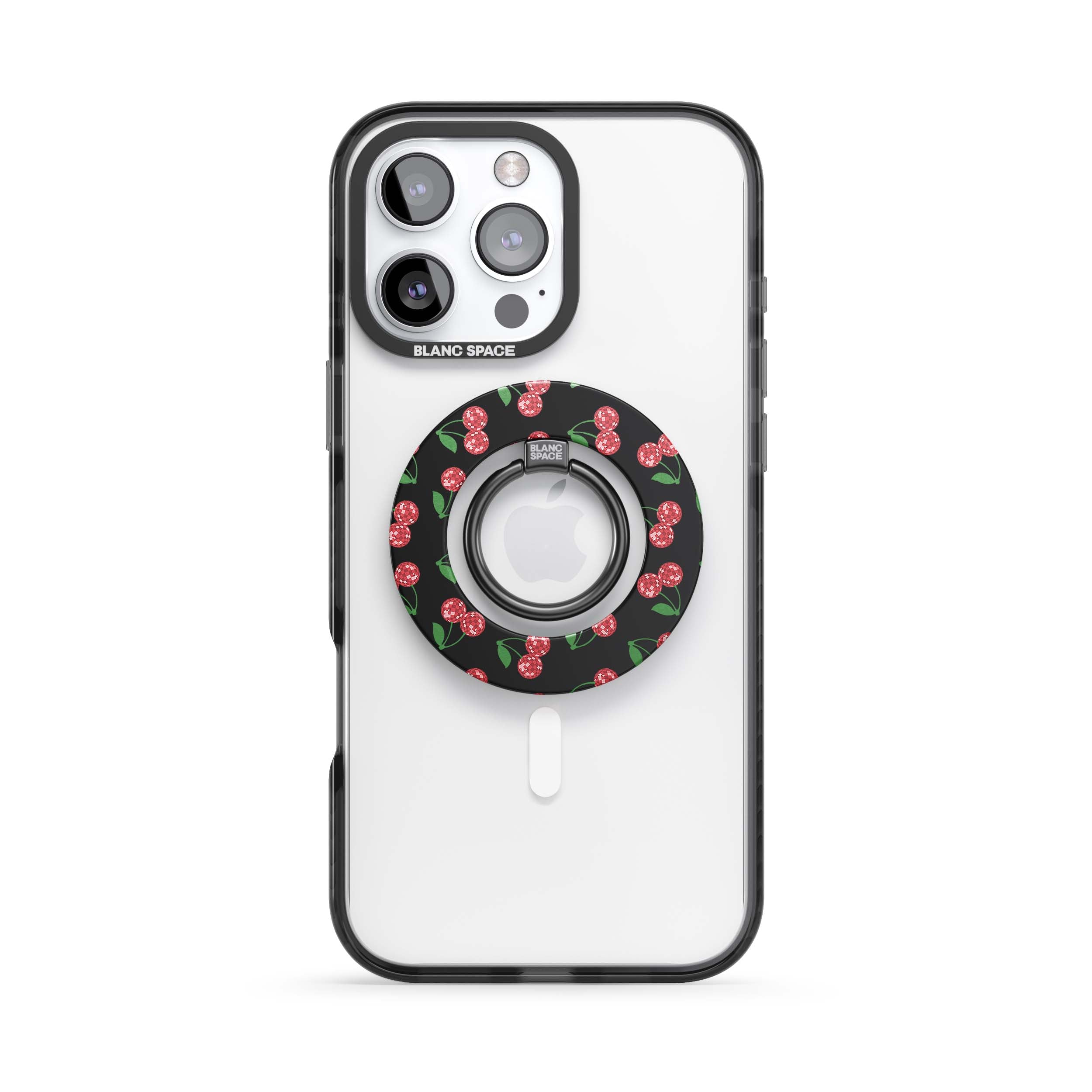 Summer Cherries Sky Magsafe Grip Black
