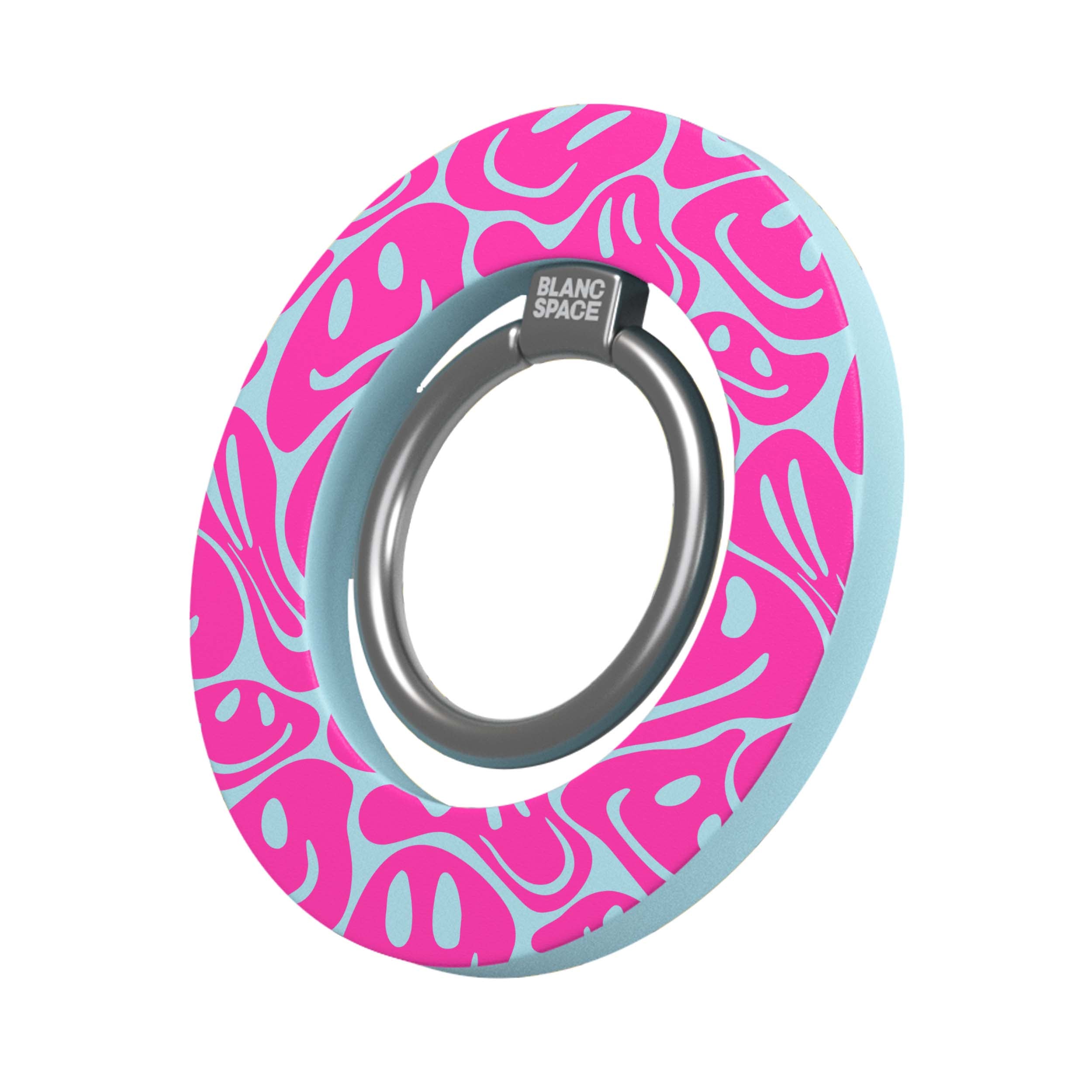 Pink Acid Smiles Magsafe Grip Magsafe Grip Blue
