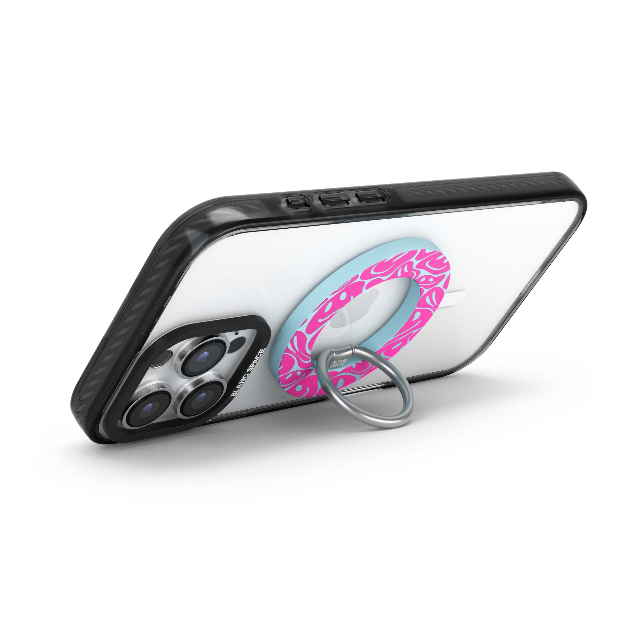Pink Acid Smiles Magsafe Grip Magsafe Grip Blue