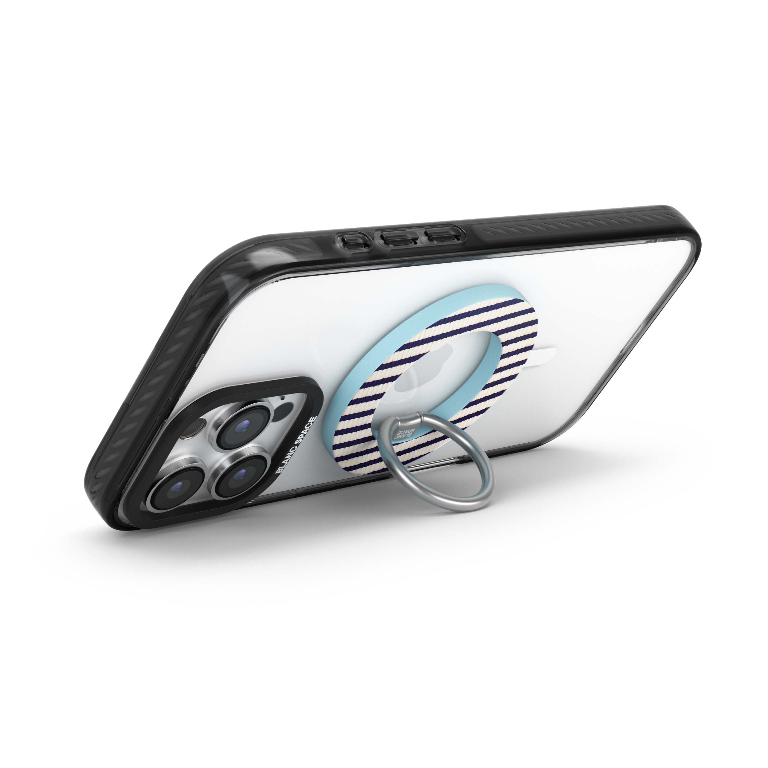 Coastal Italian Check Pattern Magsafe Grip Magsafe Grip Blue