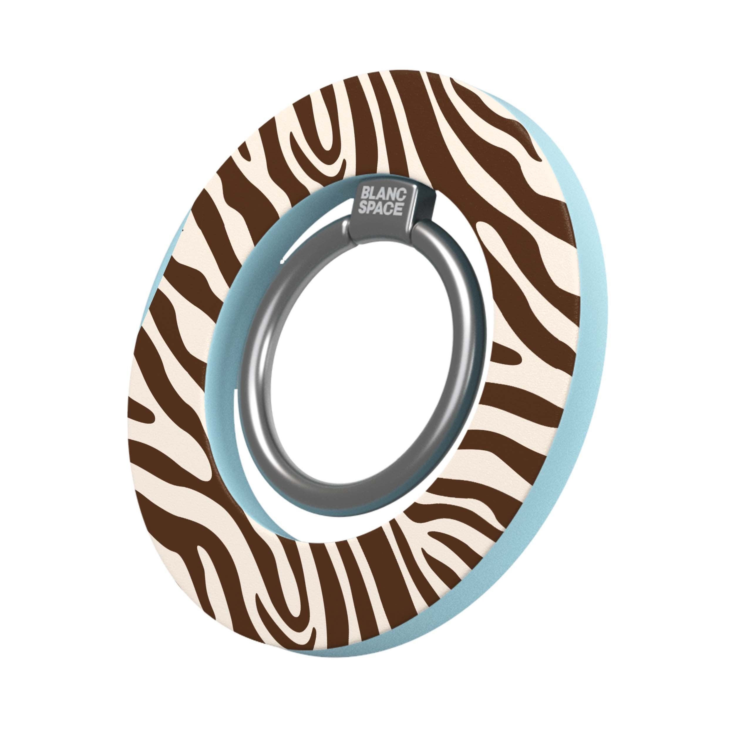 Coastal Italian Check Pattern Magsafe Grip Magsafe Grip Blue