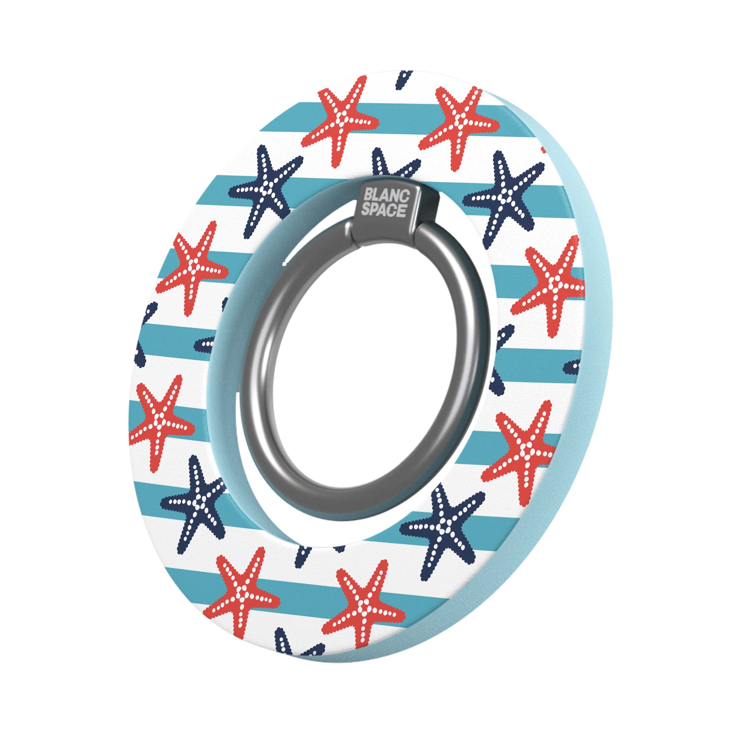 Coastal Italian Check Pattern Magsafe Grip Magsafe Grip Blue