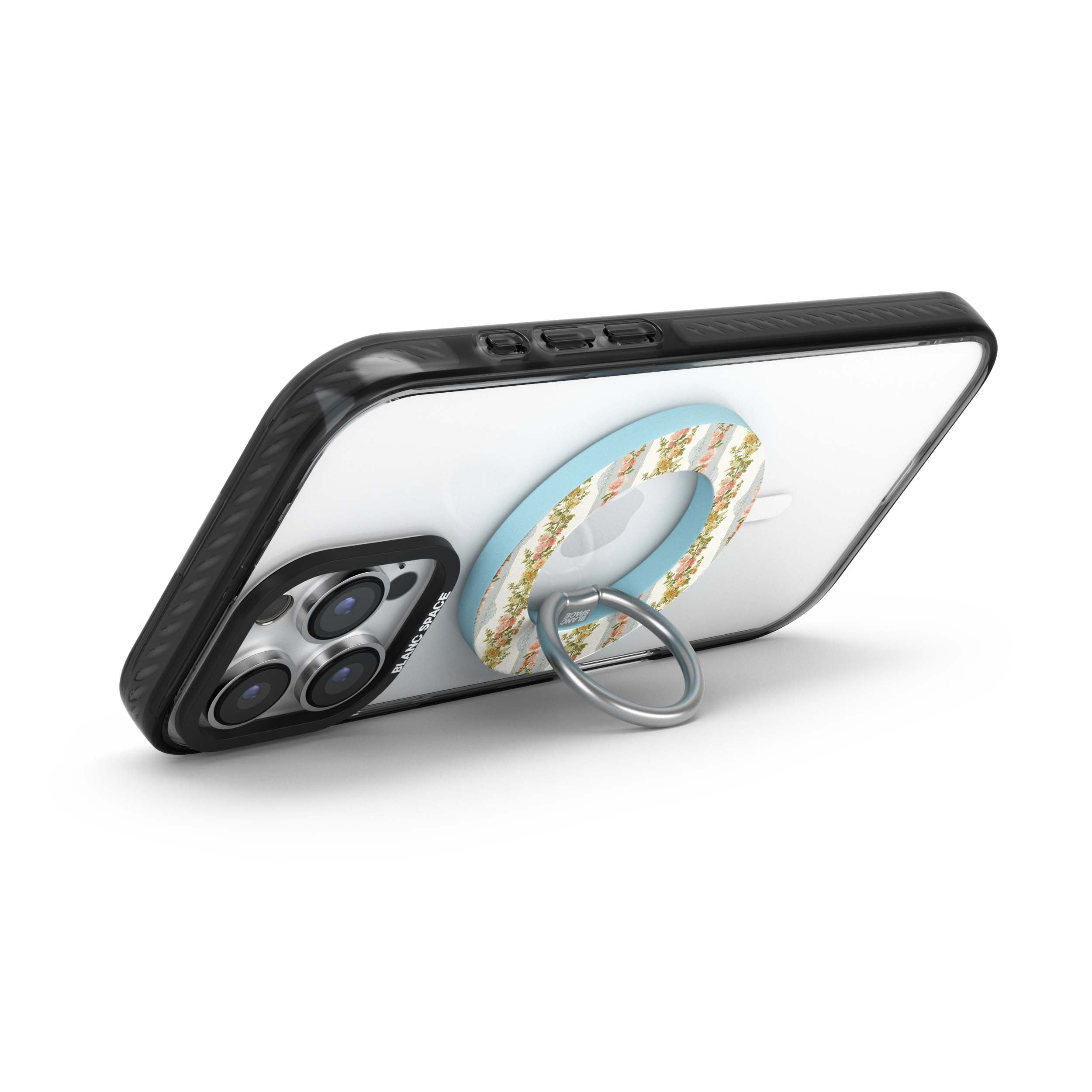 Coastal Italian Check Pattern Magsafe Grip Magsafe Grip Blue