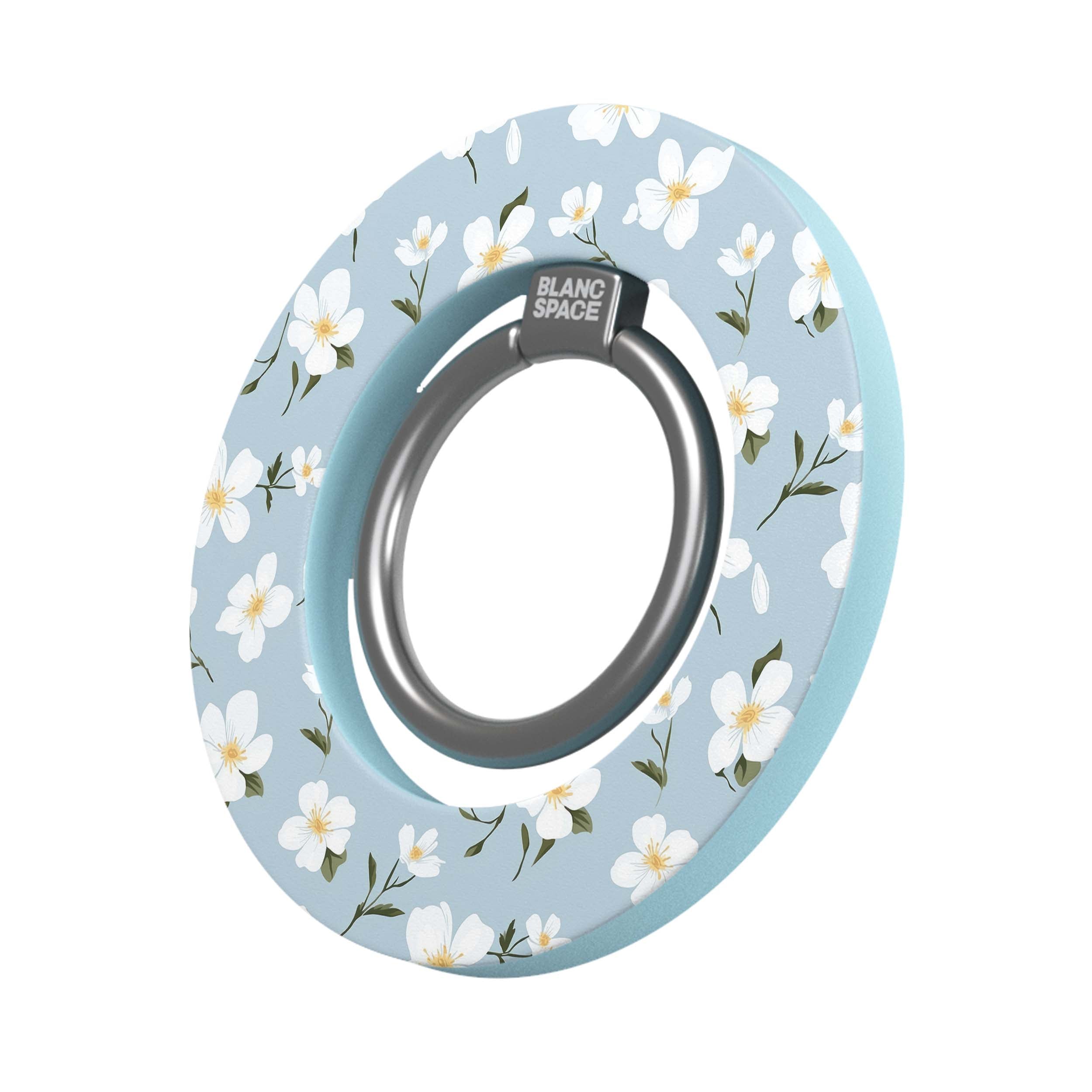 Coastal Italian Check Pattern Magsafe Grip Magsafe Grip Blue