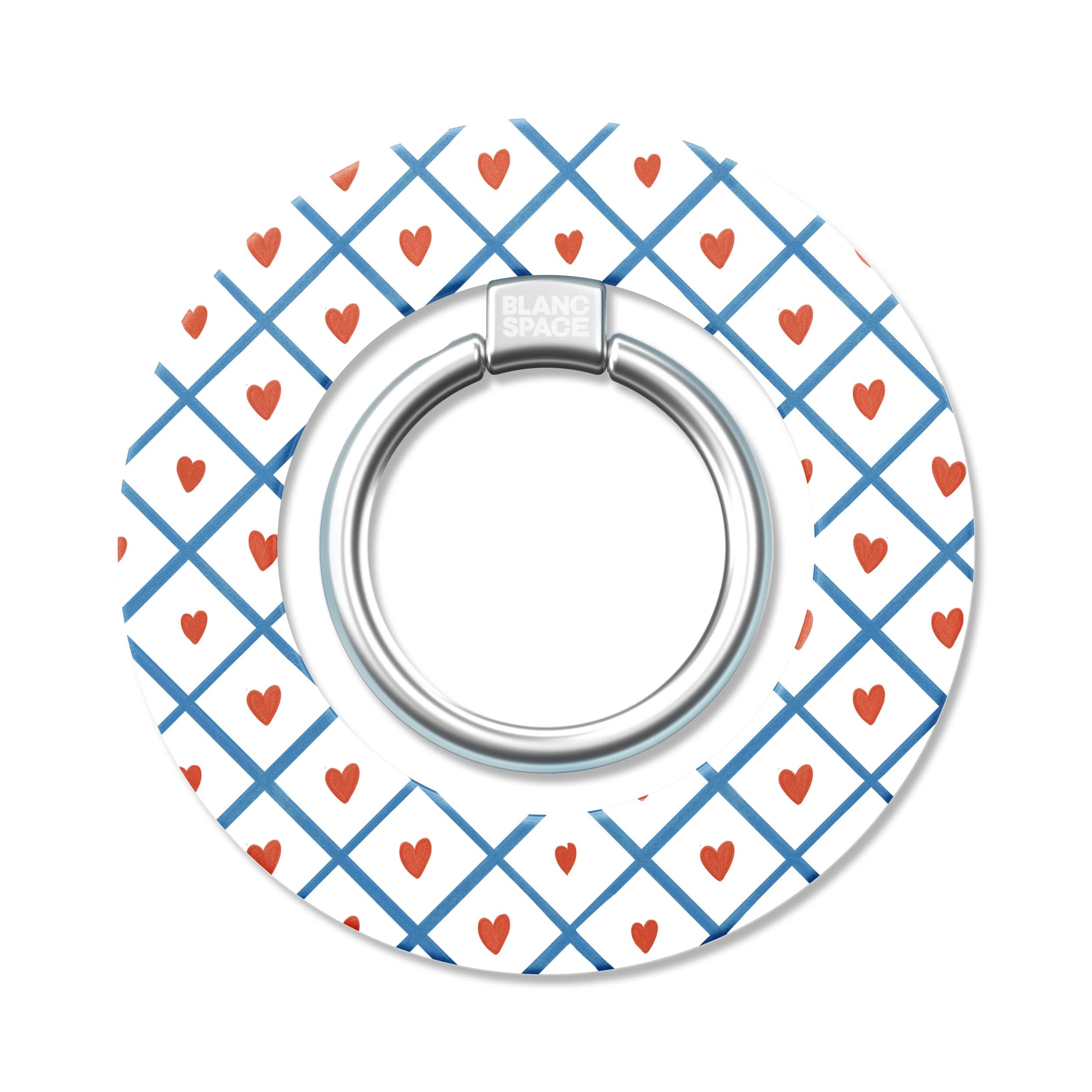 Coastal Italian Check Pattern Magsafe Grip Magsafe Grip Blue