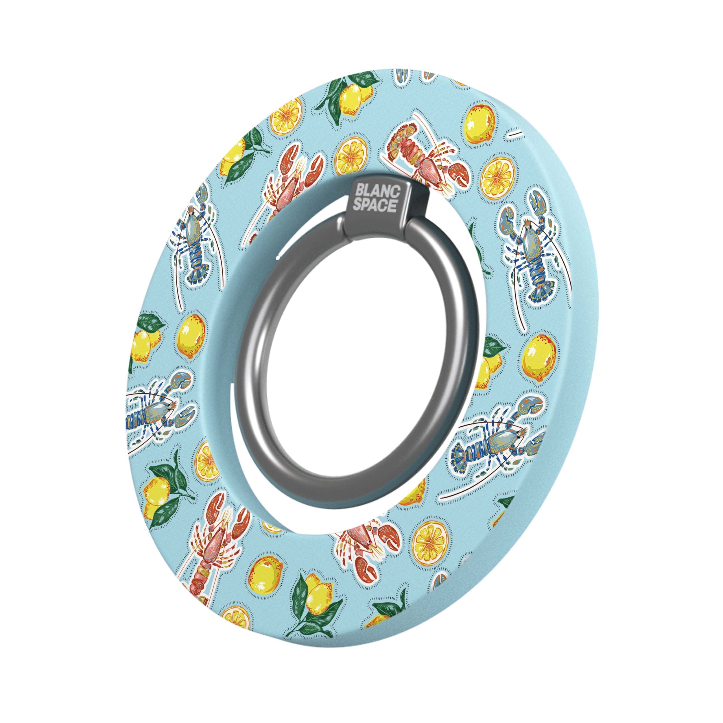 Seafood Pattern Magsafe Grip Magsafe Grip Blue