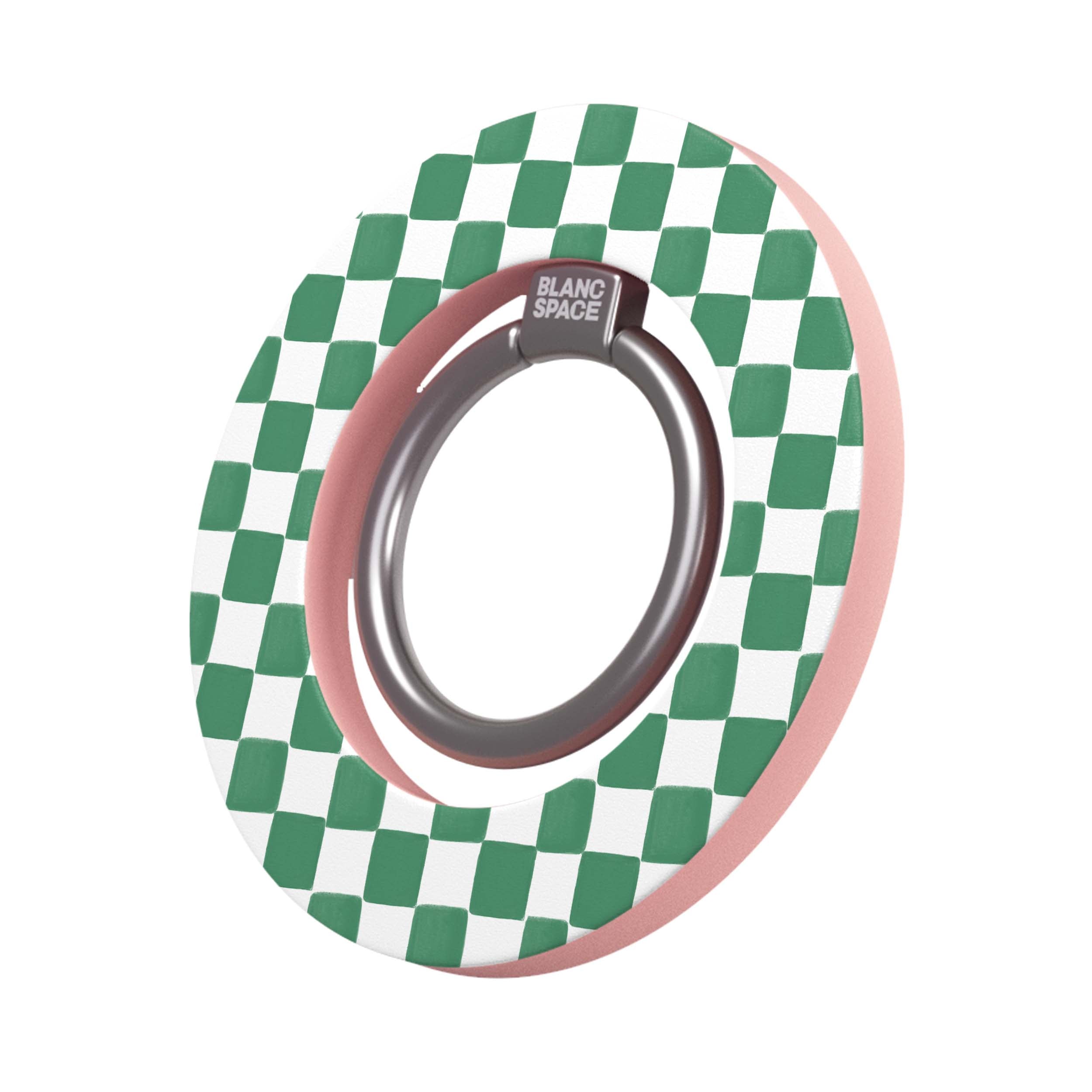 Coastal Italian Check Pattern Magsafe Grip Magsafe Grip Pink