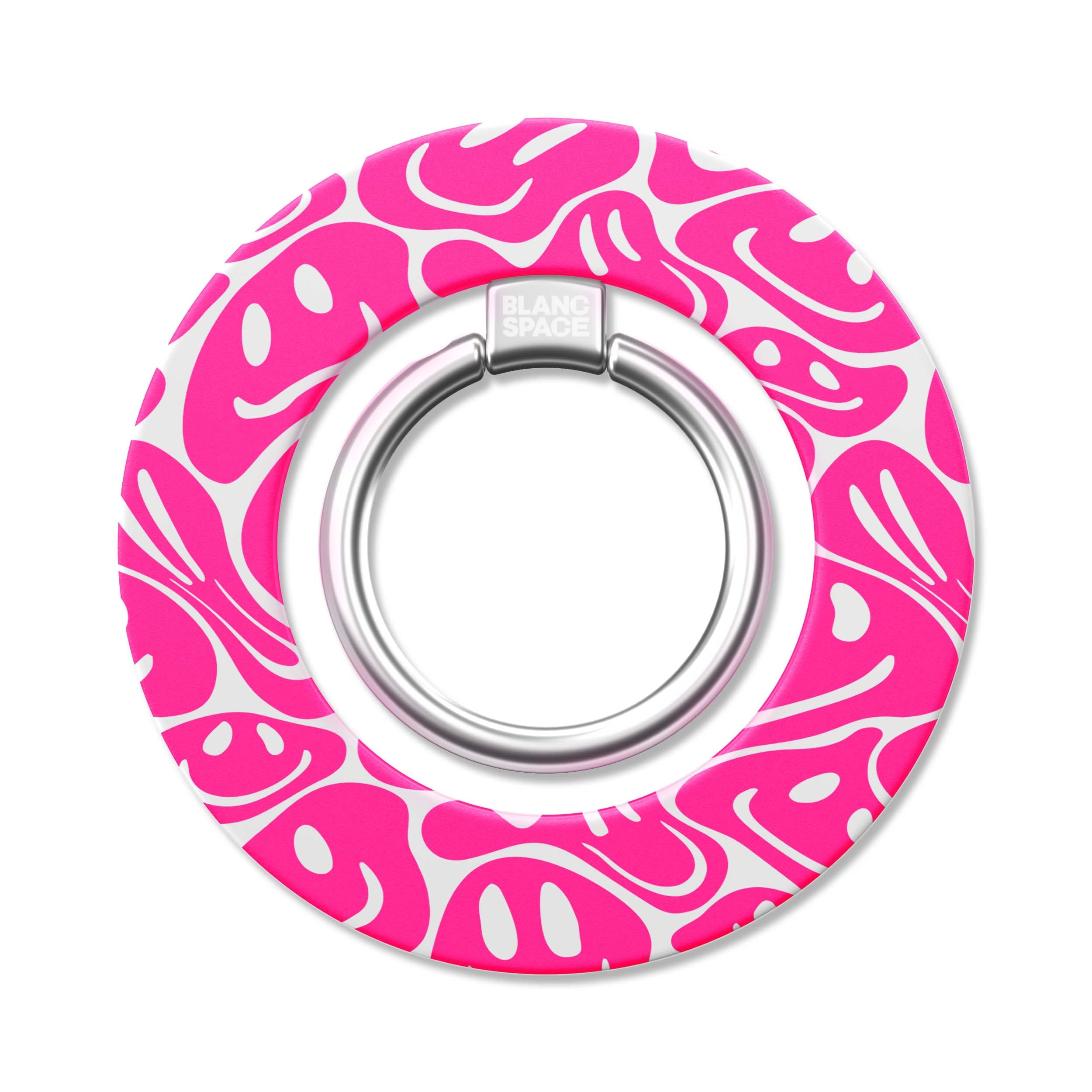Pink Acid Smiles Magsafe Grip Magsafe Grip White