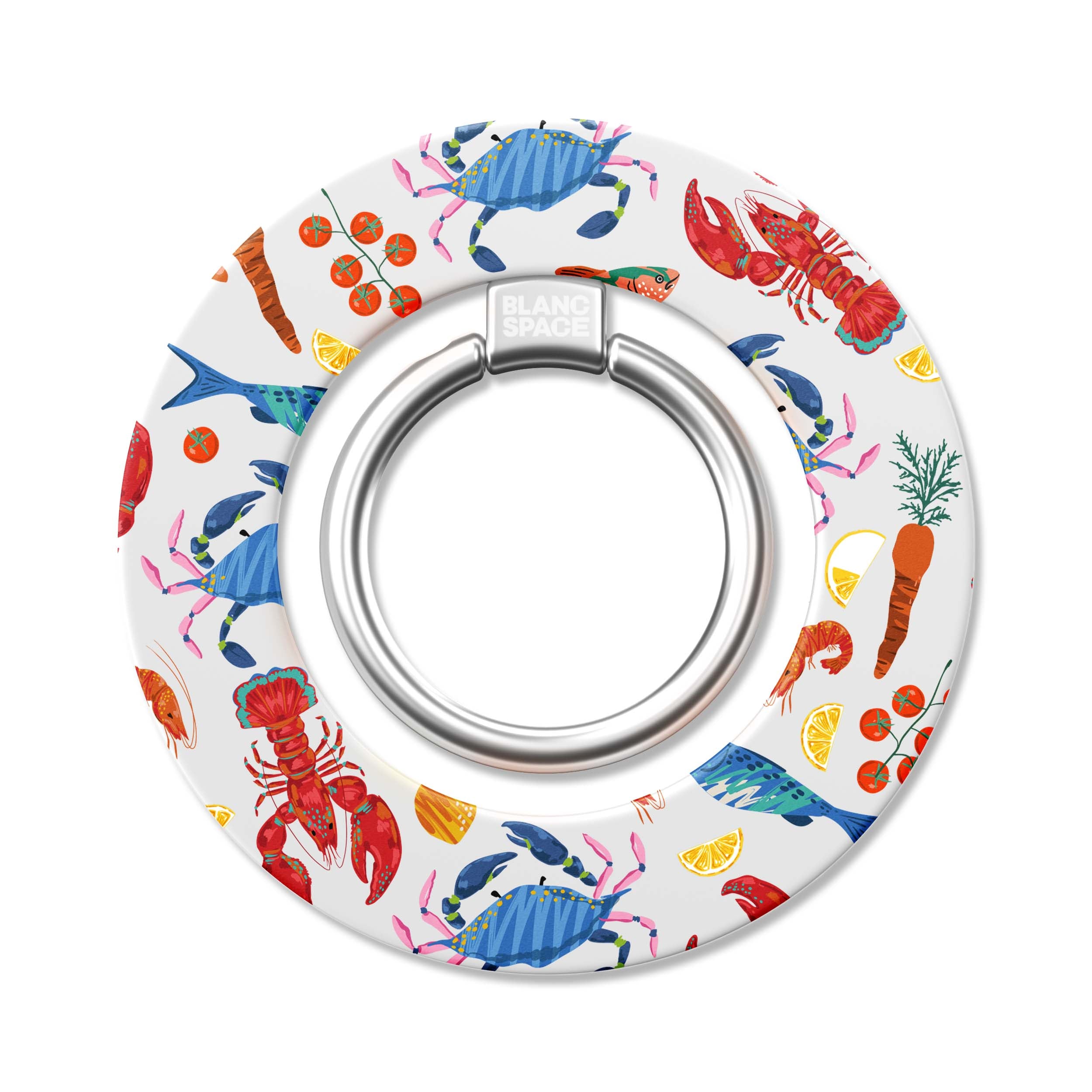 Seafood Pattern Magsafe Grip Magsafe Grip White