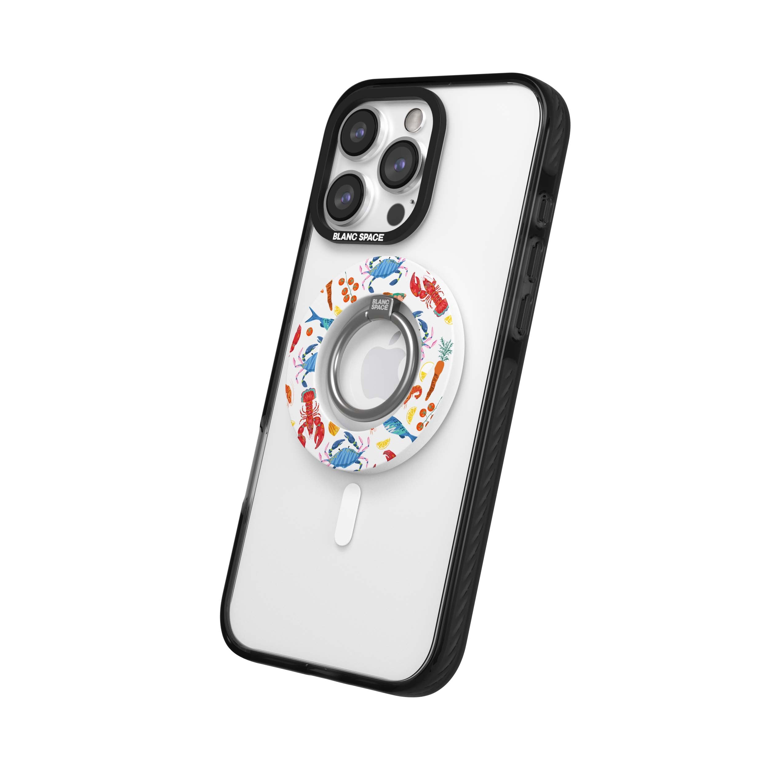 Seafood Pattern Magsafe Grip Magsafe Grip White