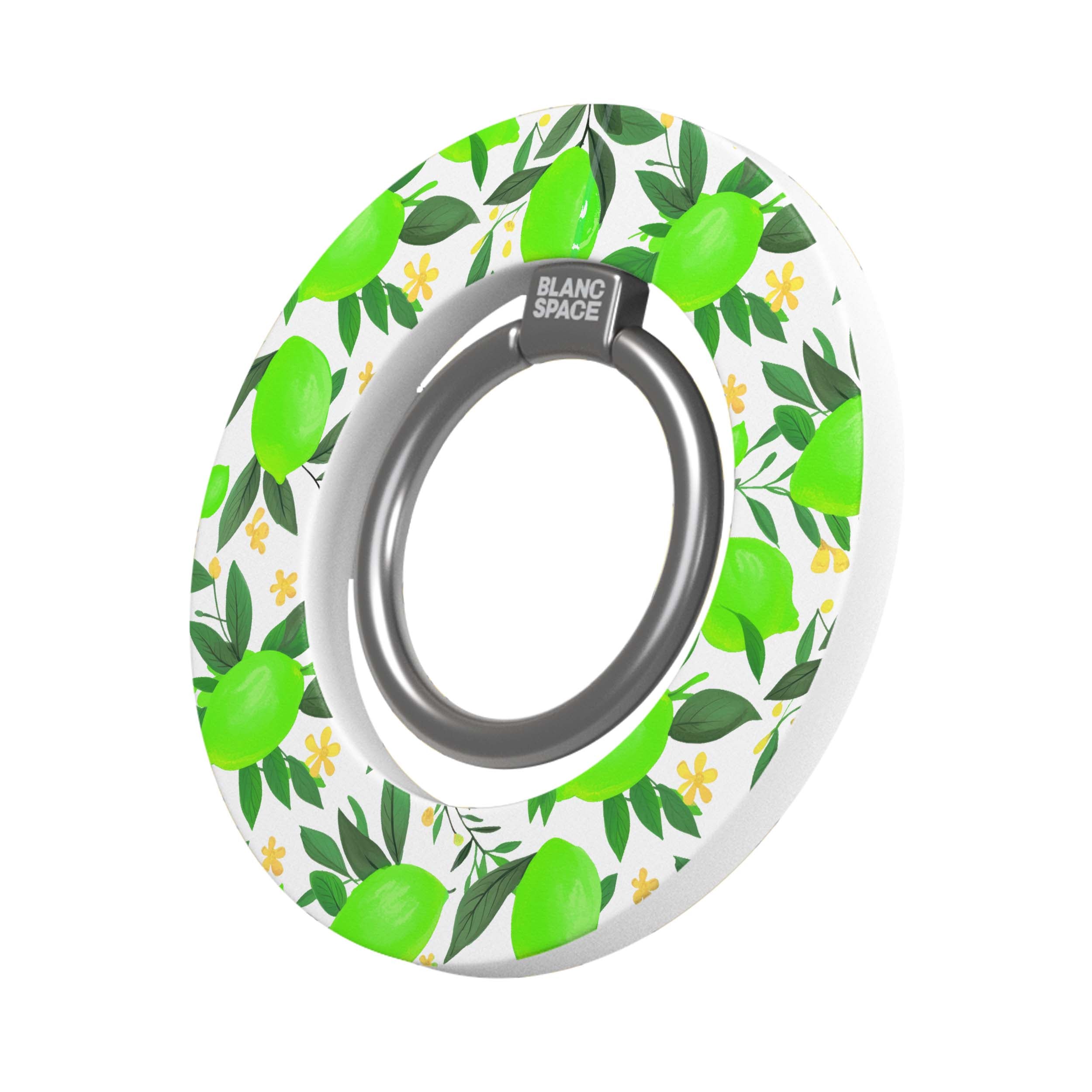 Lime Pattern Magsafe Grip Magsafe Grip White