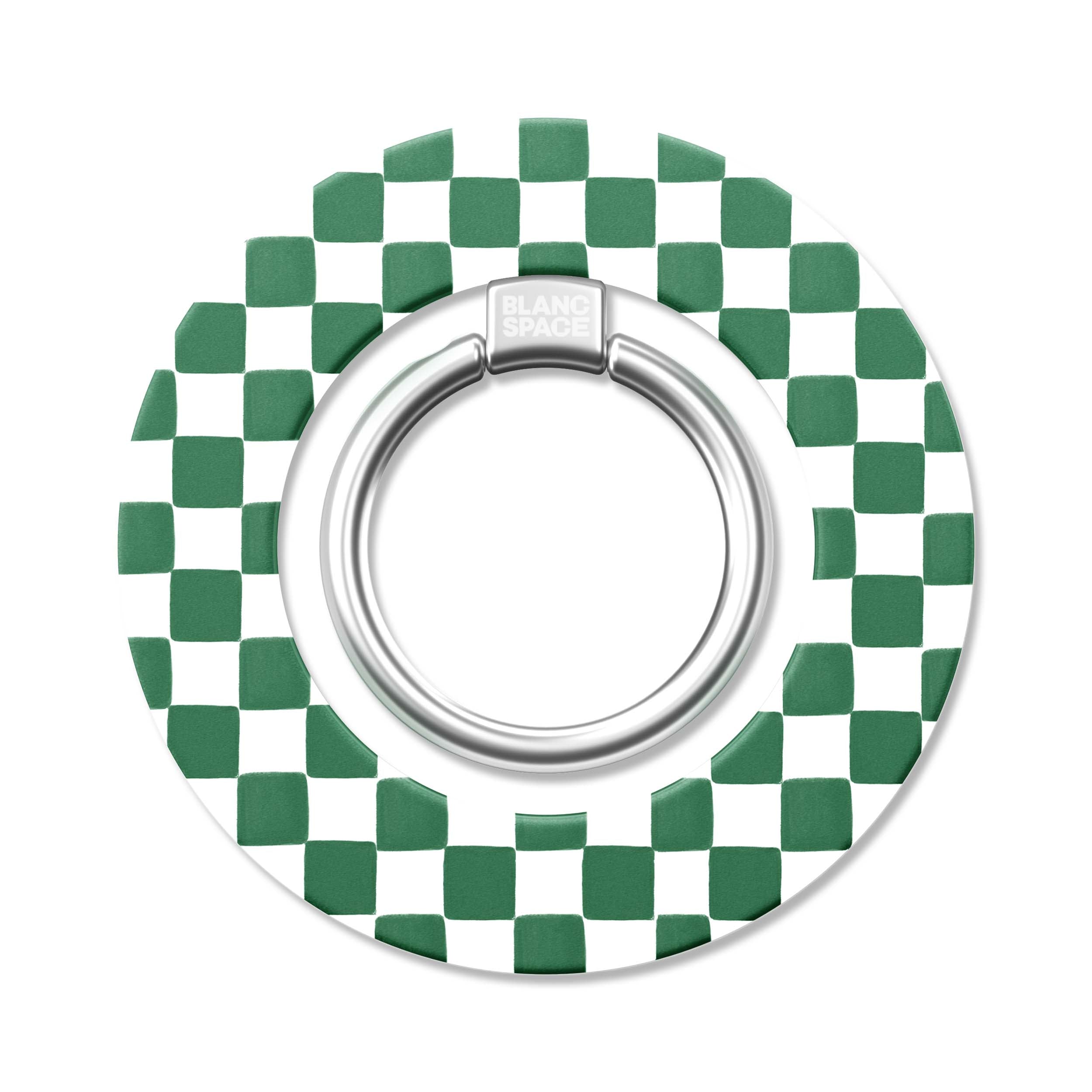 Coastal Italian Check Pattern Magsafe Grip Magsafe Grip White