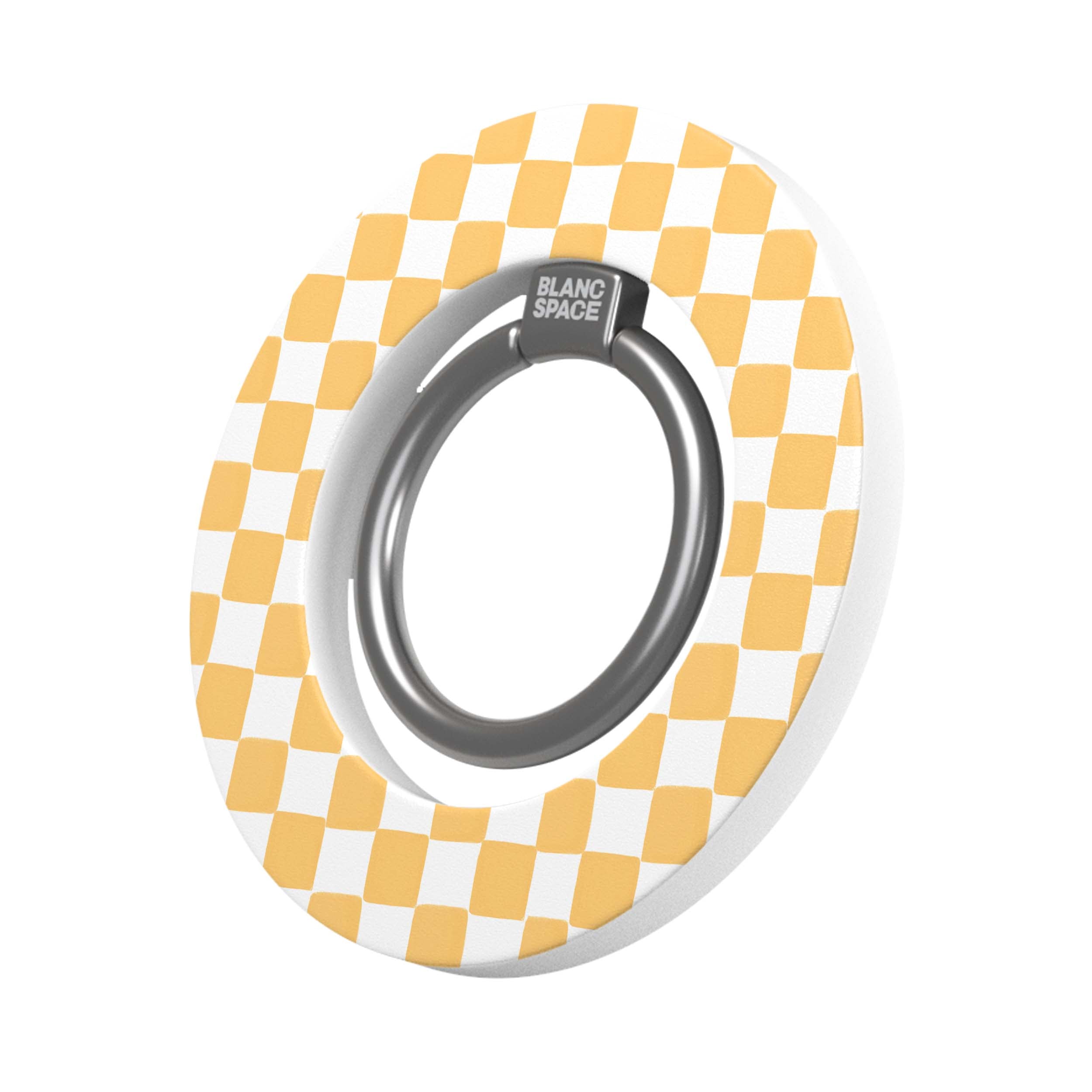 Coastal Italian Check Pattern Magsafe Grip Magsafe Grip White