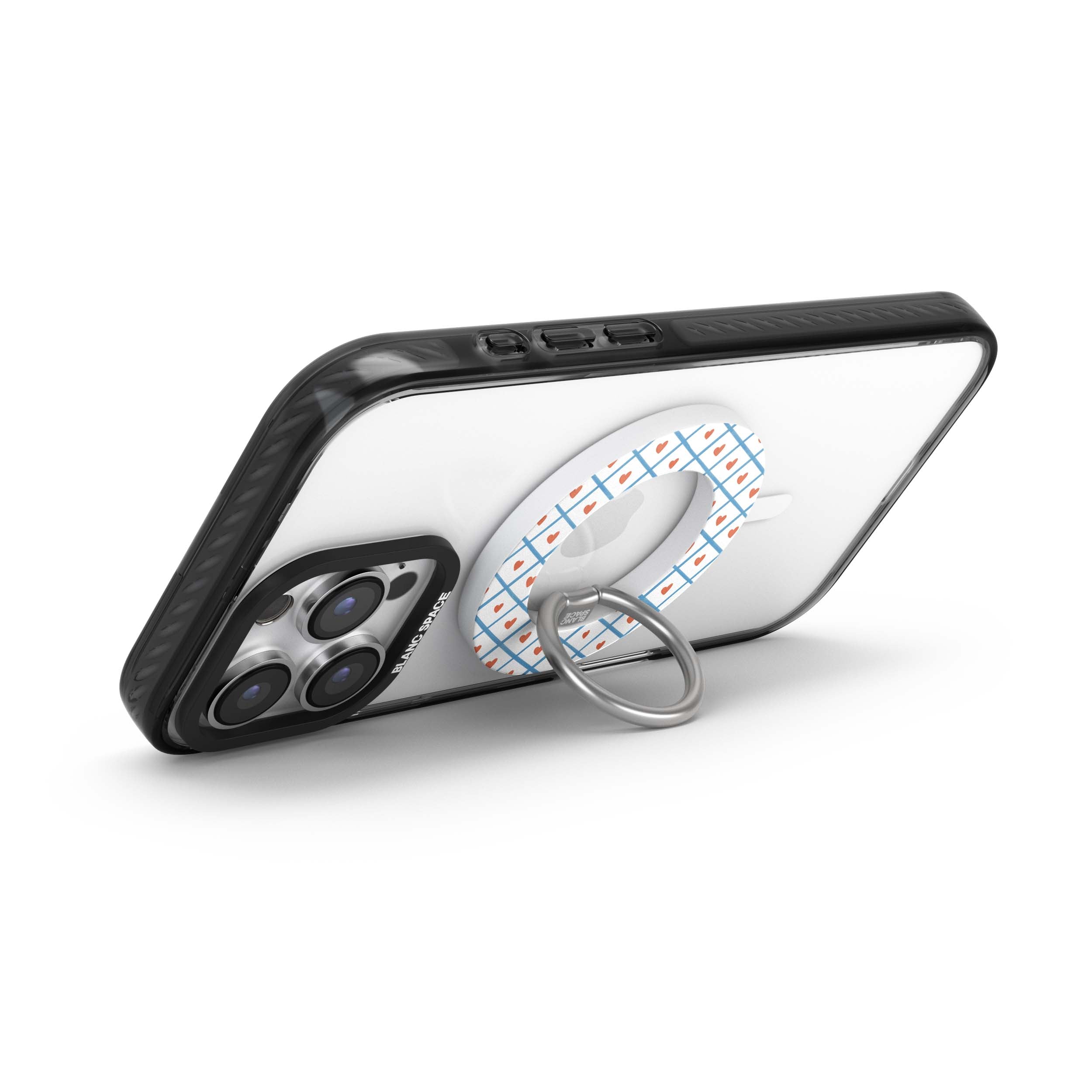 Coastal Italian Check Pattern Magsafe Grip Magsafe Grip White