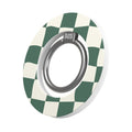 Green & Cream Wavy Check Magsafe Grip