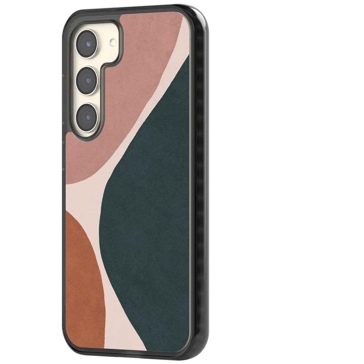 Lush Abstract Samsung S22 / Samsung S22 Plus / Samsung S23 / Samsung S23 Plus / Samsung S24 / Samsung S24 Plus Impact Black Phone Case side