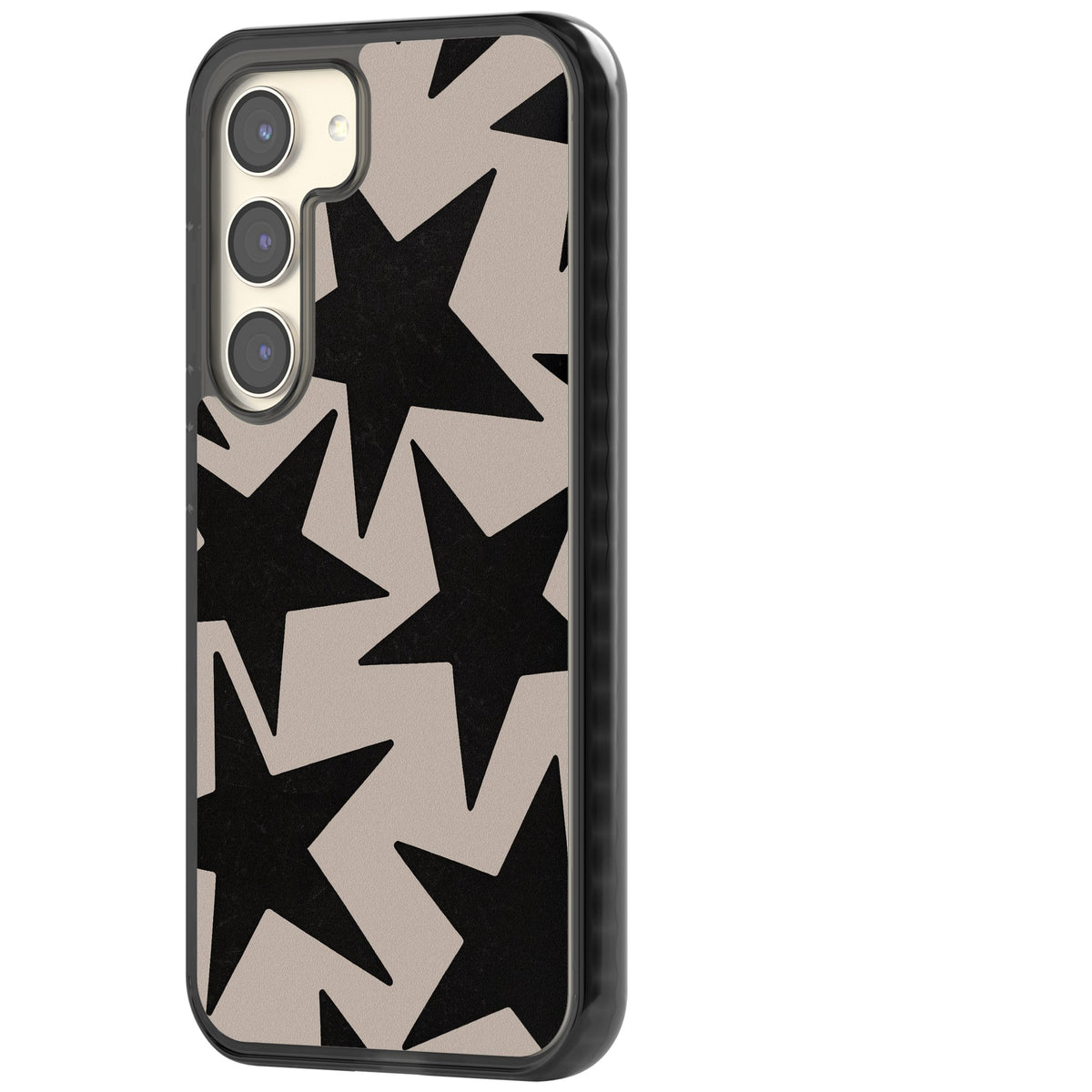 Black Superstars Samsung S22 / Samsung S22 Plus / Samsung S23 / Samsung S23 Plus / Samsung S24 / Samsung S24 Plus Impact Black Phone Case side
