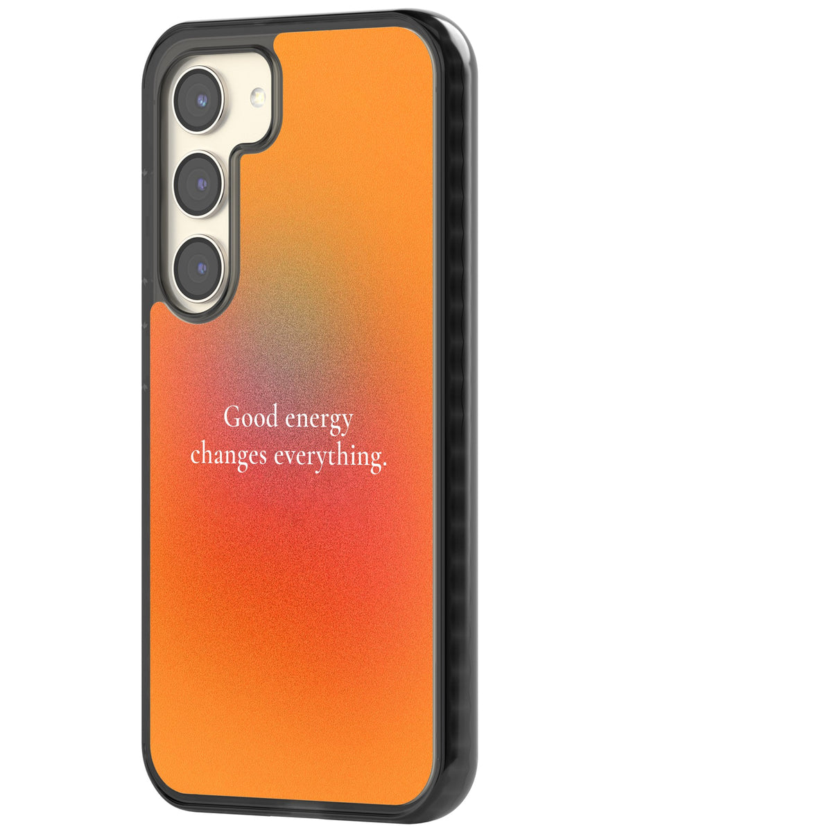 Good Energy Samsung S22 / Samsung S22 Plus / Samsung S23 / Samsung S23 Plus / Samsung S24 / Samsung S24 Plus Impact Black Phone Case side