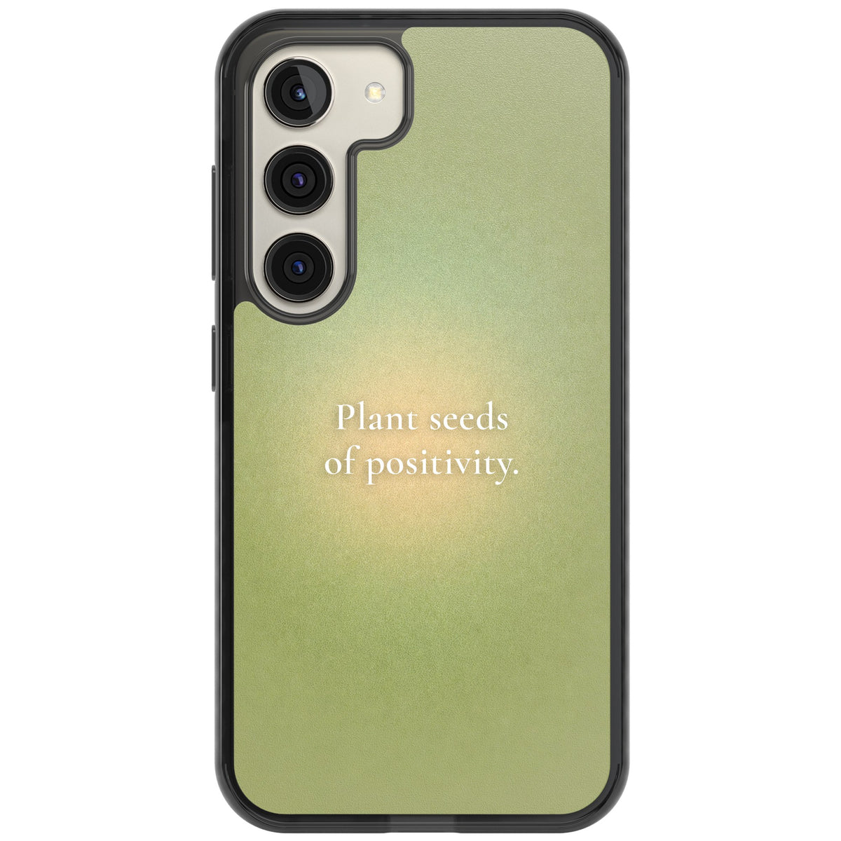 Seeds of Positivity Samsung S22 / Samsung S22 Plus / Samsung S23 / Samsung S23 Plus / Samsung S24 / Samsung S24 Plus Impact Black Phone Case front