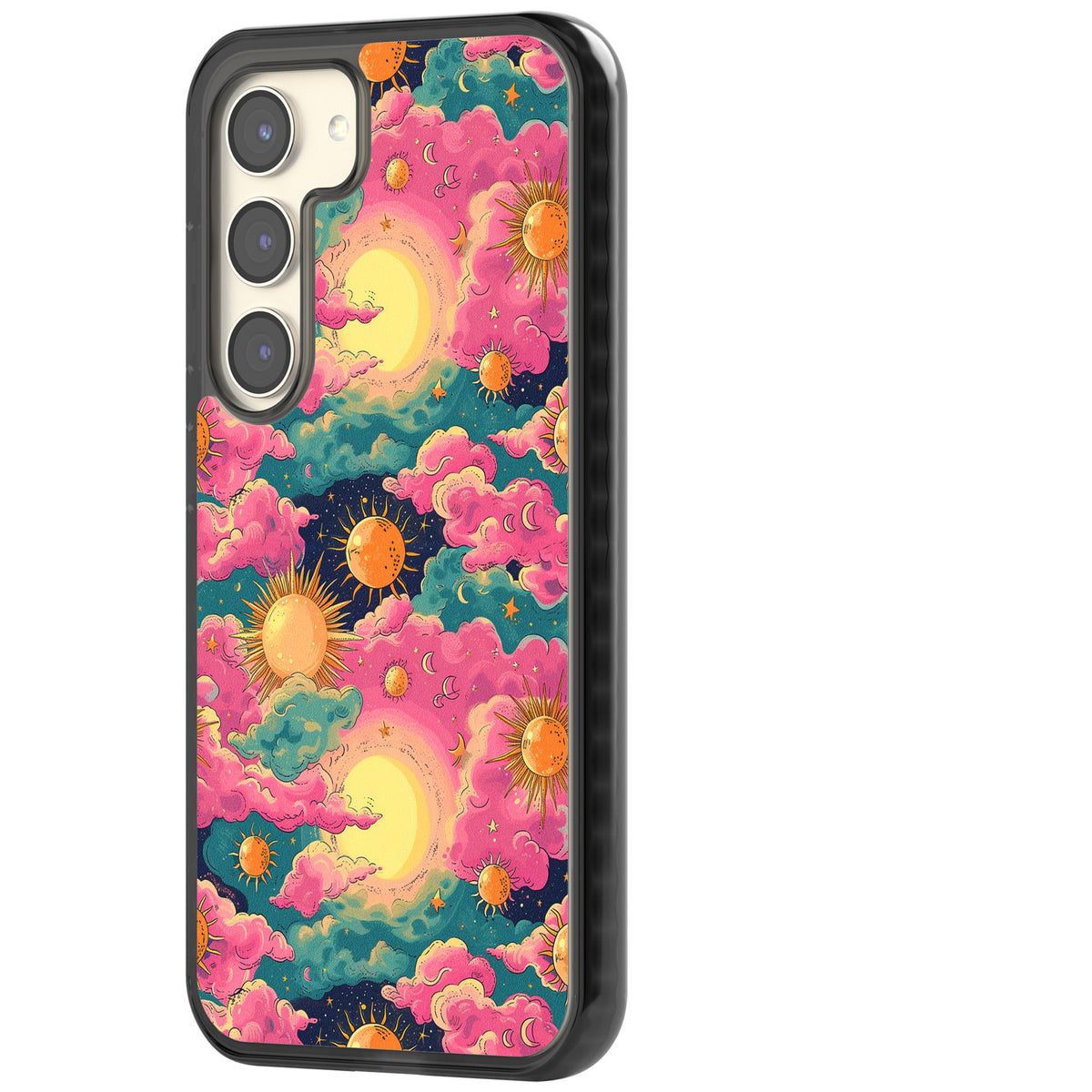 Starlight Clouds Samsung S22 / Samsung S22 Plus / Samsung S23 / Samsung S23 Plus / Samsung S24 / Samsung S24 Plus Impact Black Phone Case side
