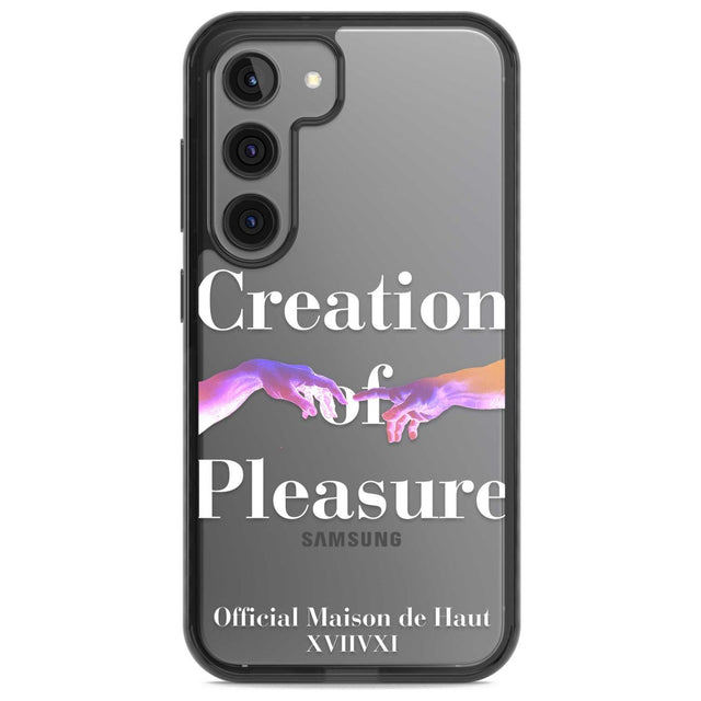 Creation of Pleasure Phone Case Samsung S22 / Black Impact Case,Samsung S23 / Black Impact Case Blanc Space