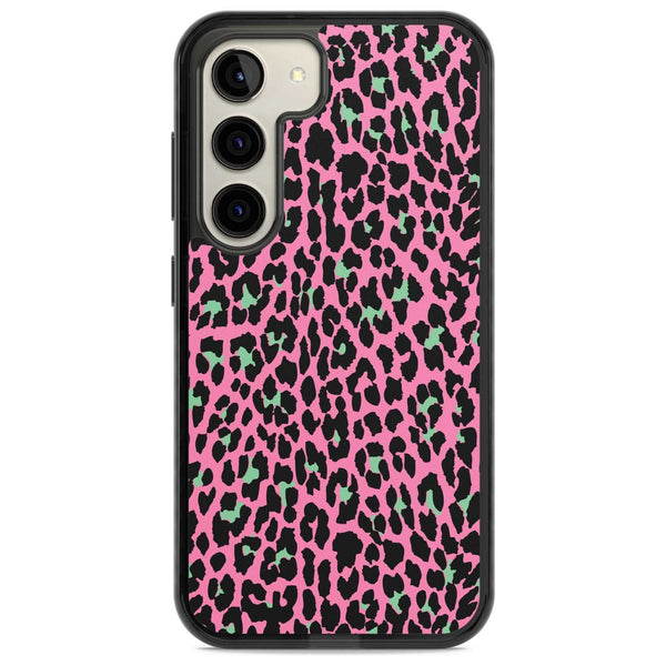 Pink & Green Leopard
