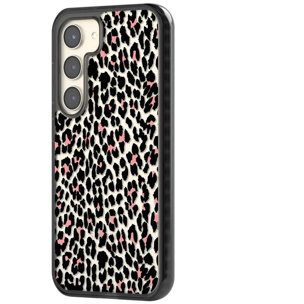 Tatty Leopard Samsung S22 / Samsung S22 Plus / Samsung S23 / Samsung S23 Plus / Samsung S24 / Samsung S24 Plus Impact Black Phone Case side