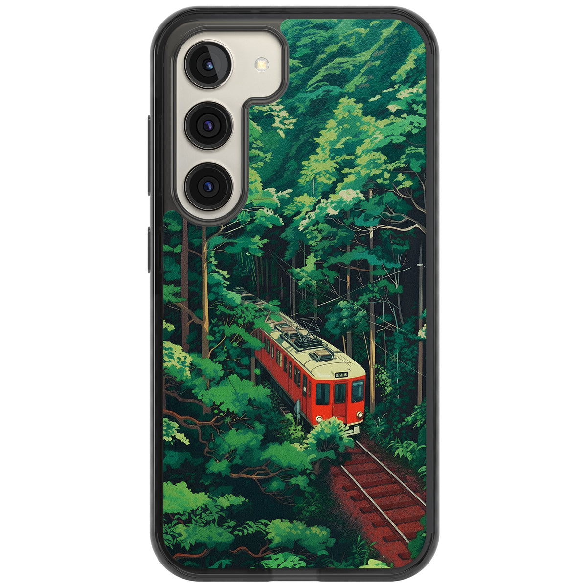Railway In Toyama Samsung S22 / Samsung S22 Plus / Samsung S23 / Samsung S23 Plus / Samsung S24 / Samsung S24 Plus Impact Black Phone Case front