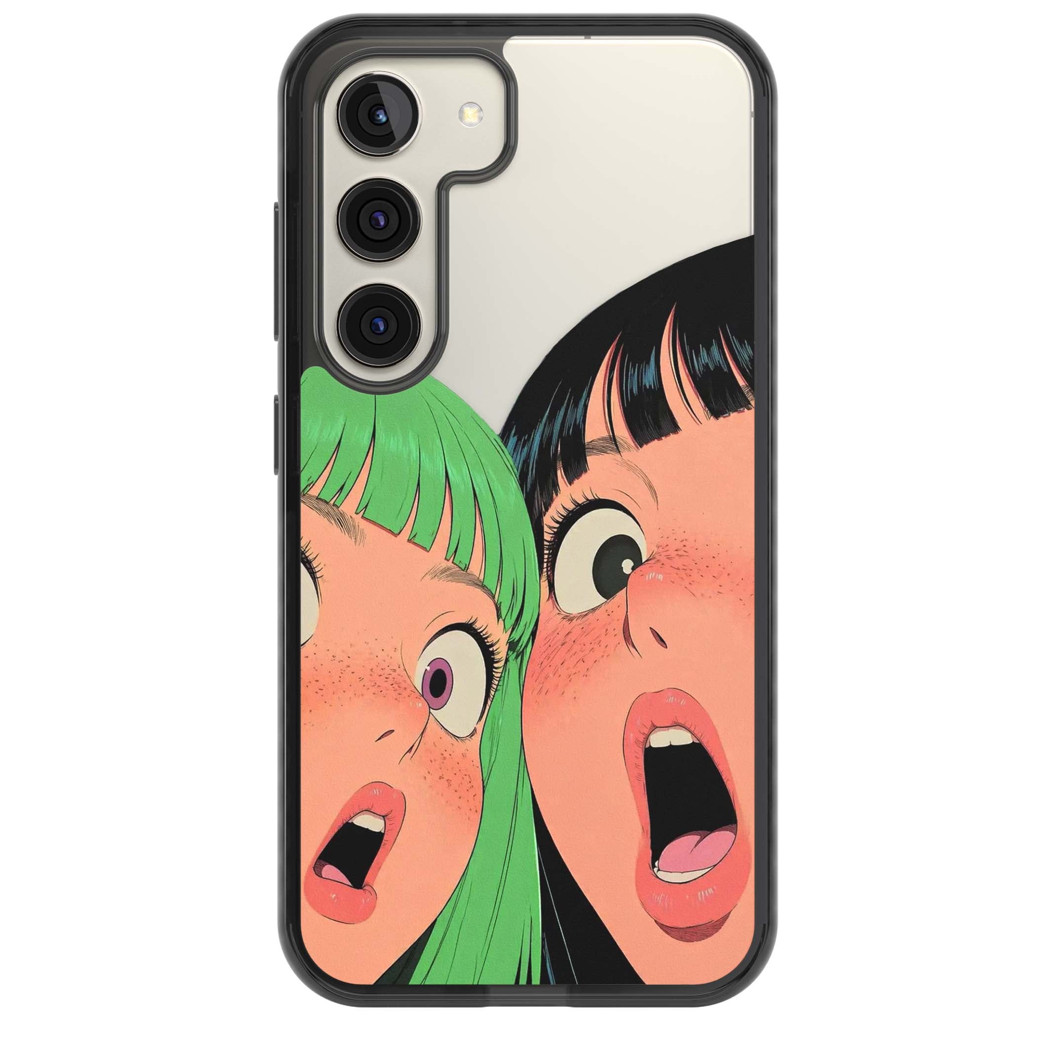 Gasp for her iPhone case | Black Impact case for Samsung Galaxy S24, Samsung Galaxy S23, Samsung Galaxy S22