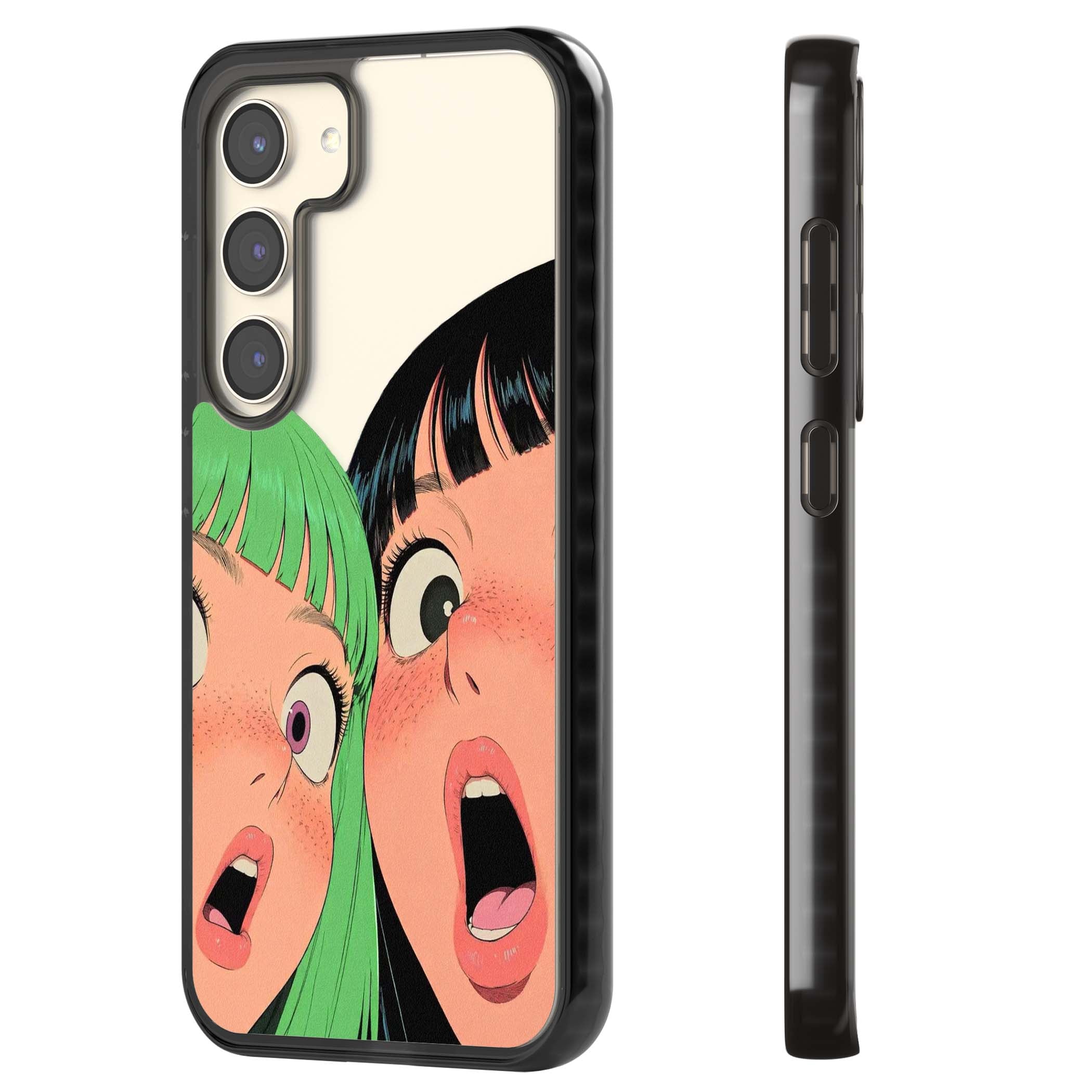 Gasp for her iPhone case | Black Impact case for Samsung Galaxy S24, Samsung Galaxy S23, Samsung Galaxy S22