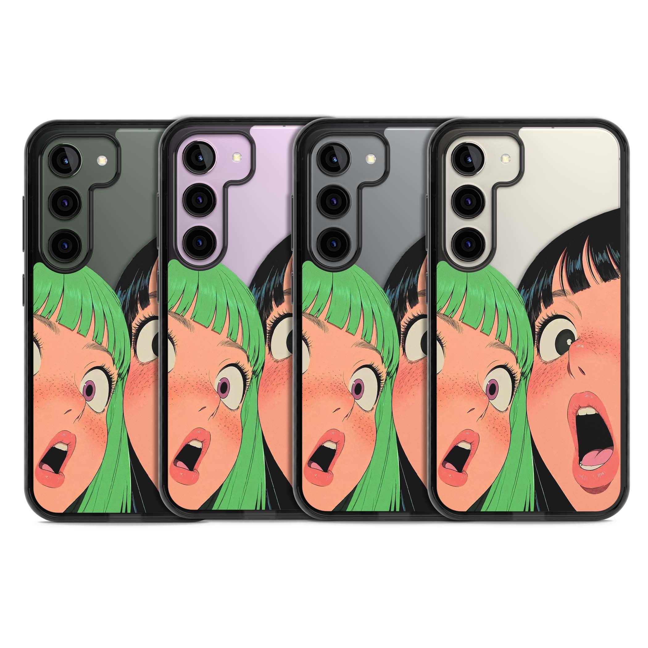 Gasp for her iPhone case | Black Impact case for Samsung Galaxy S24, Samsung Galaxy S23, Samsung Galaxy S22