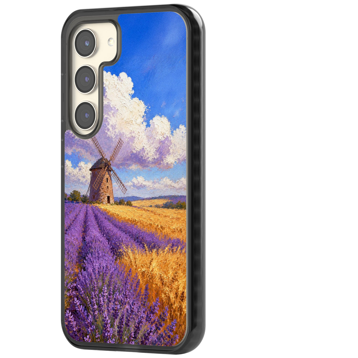 Lavender Mill Samsung S22 / Samsung S22 Plus / Samsung S23 / Samsung S23 Plus / Samsung S24 / Samsung S24 Plus Impact Black Phone Case side