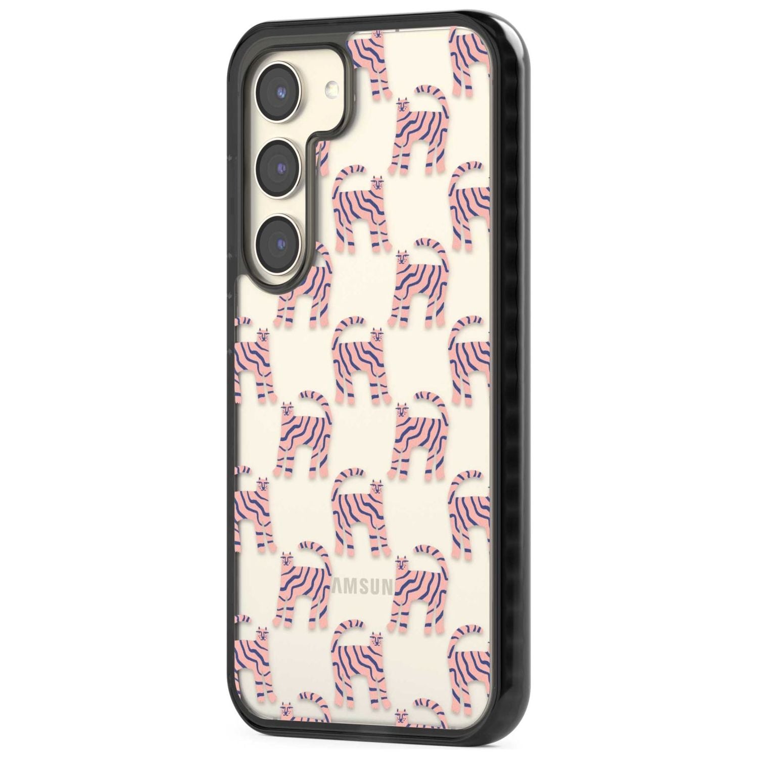 Pink And Blue Cat Pattern