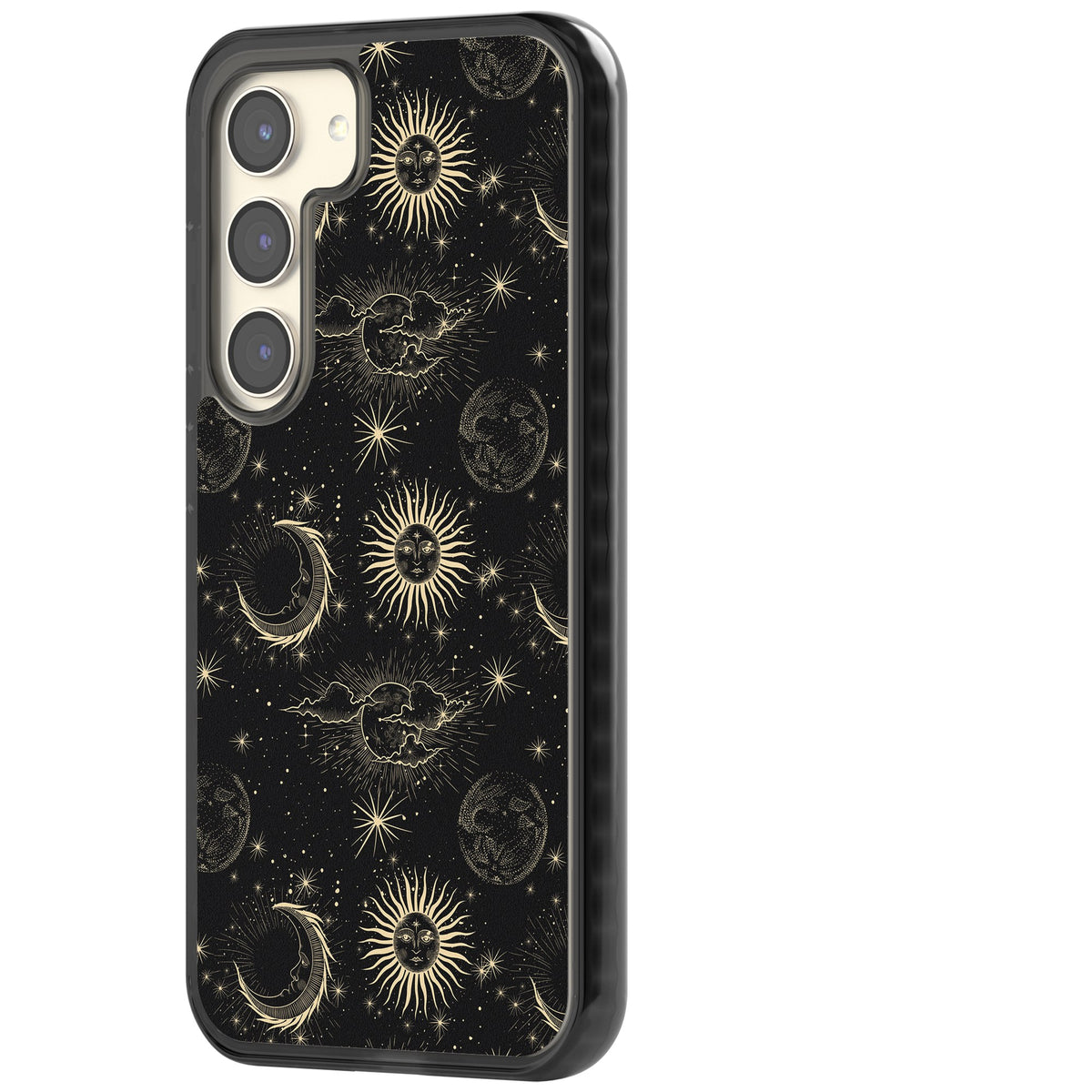 Celestial Almanac Samsung S22 / Samsung S22 Plus / Samsung S23 / Samsung S23 Plus / Samsung S24 / Samsung S24 Plus Impact Black Phone Case side
