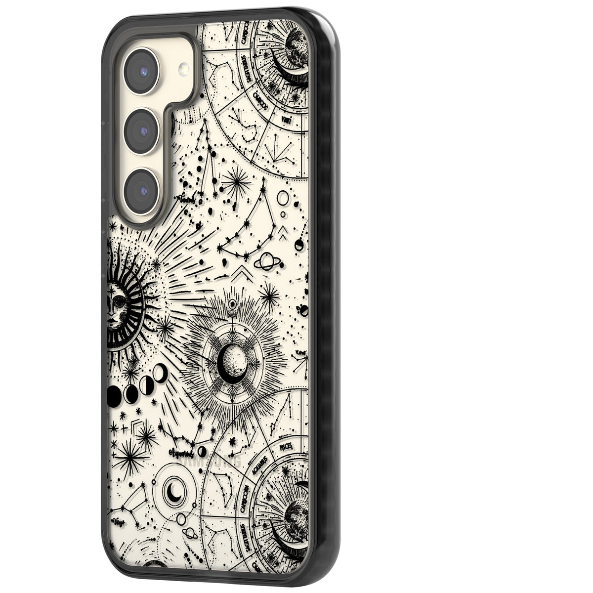 Celestial Chart Samsung S22 / Samsung S22 Plus / Samsung S23 / Samsung S23 Plus / Samsung S24 / Samsung S24 Plus Impact Black Phone Case side