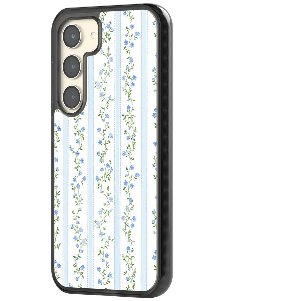 Bluebell Vine Samsung S22 / Samsung S22 Plus / Samsung S23 / Samsung S23 Plus / Samsung S24 / Samsung S24 Plus Impact Black Phone Case side