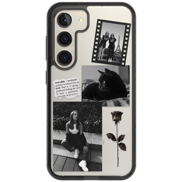 Personalised Black & White Scrapbook Photos
