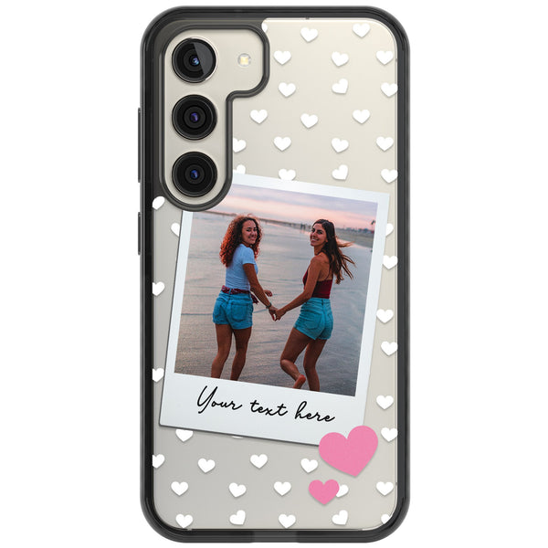 Personalised Hearts Instant Camera Photo