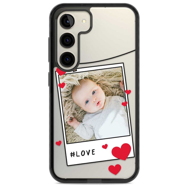 Personalised Paperclip & Hearts Polaroid