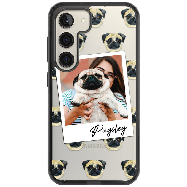 Personalised Pug Instant Camera Photo