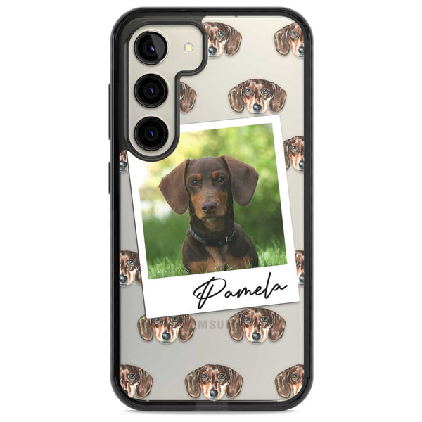 Personalised Brown Dachshund Instant Camera Photo