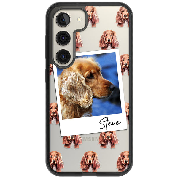 Personalised Cocker Spaniel Instant Camera Photo