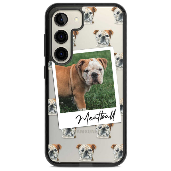 Personalised English Bulldog Instant Camera Photo