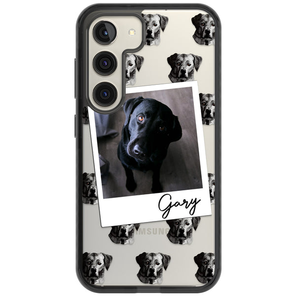 Personalised Black Labrador Instant Camera Photo