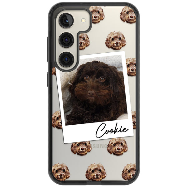 Personalised Brown Cockapoo Instant Camera Photo