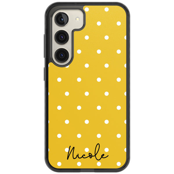 Personalised Yellow Polka Dot