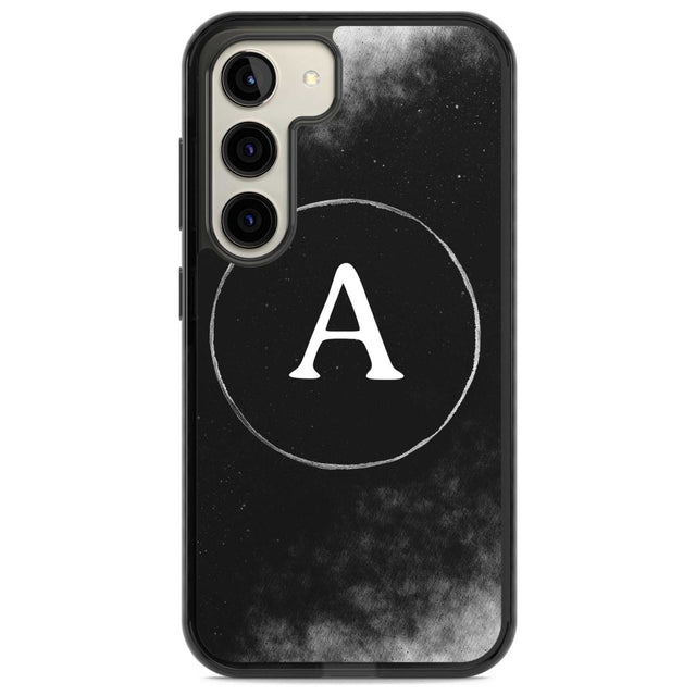 Personalised Eclipse Monogram Custom Phone Case Samsung S22 / Black Impact Case,Samsung S23 / Black Impact Case Blanc Space