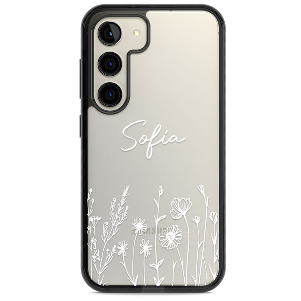 Personalised White Wildflowers