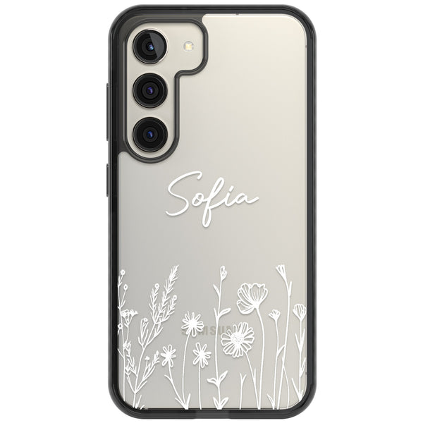Personalised White Wildflowers