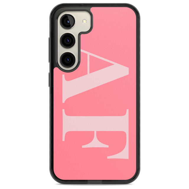 Personalised Light & Dark Pink Personalised Custom Phone Case Samsung S22 / Black Impact Case,Samsung S23 / Black Impact Case Blanc Space